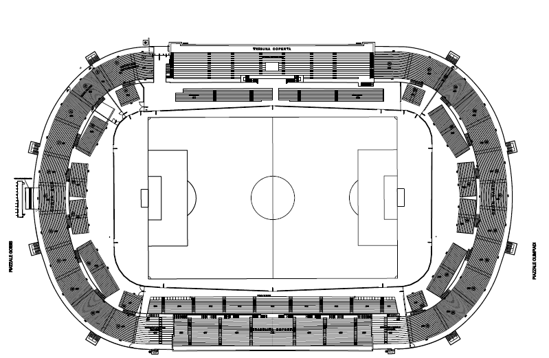 Mappa Stadio Bergamo Atalanta