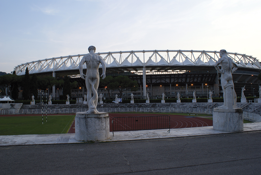 L'esterno dello Stadio Olimpico di Roma