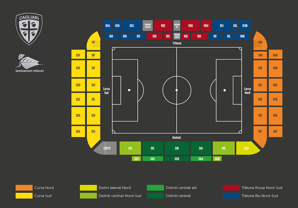 Mappa Sardegna Arena