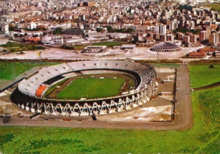 Veduta aerea dello Stadio Sant'Elia negli anni '70